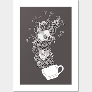 A Cup Of Flowers Posters and Art